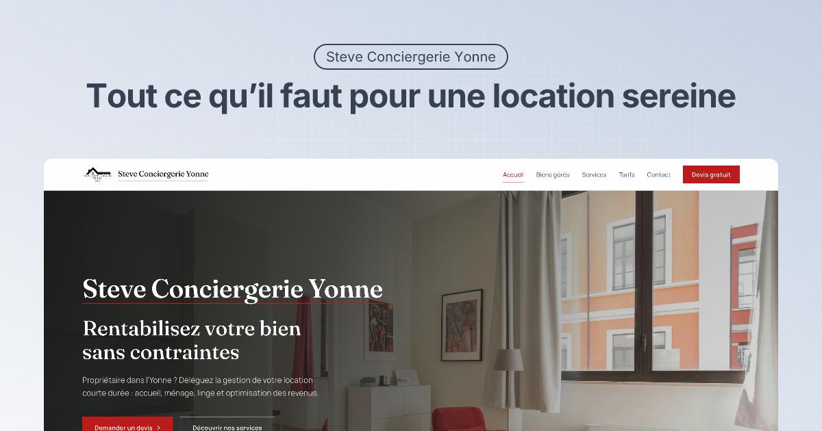 Illustration de Steve Conciergerie Yonne
